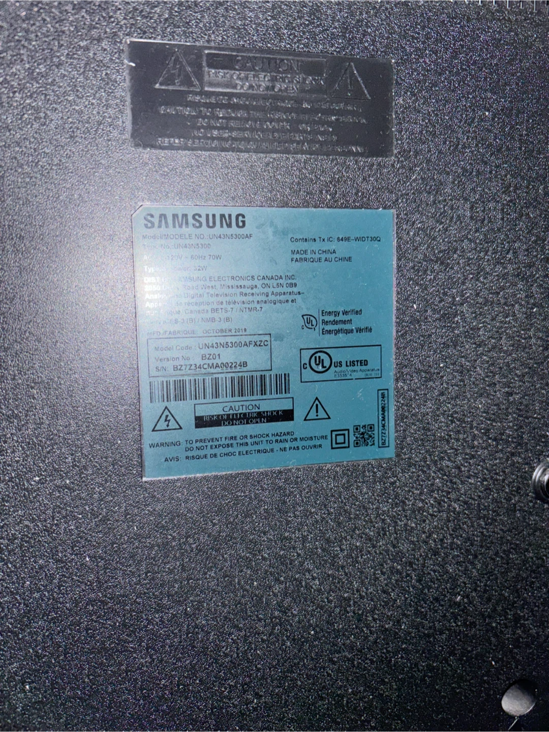 Samsung 43-inch LED Smart TV (UN43N5300)