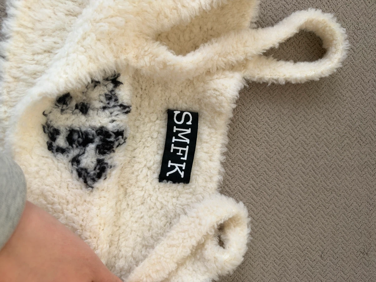 SMFK white wool vest - photo 2
