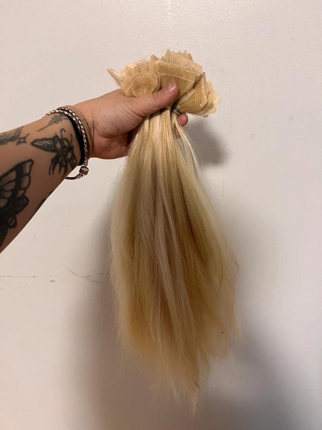 Platinum Blonde Tape-in Hair Extensions - photo 2