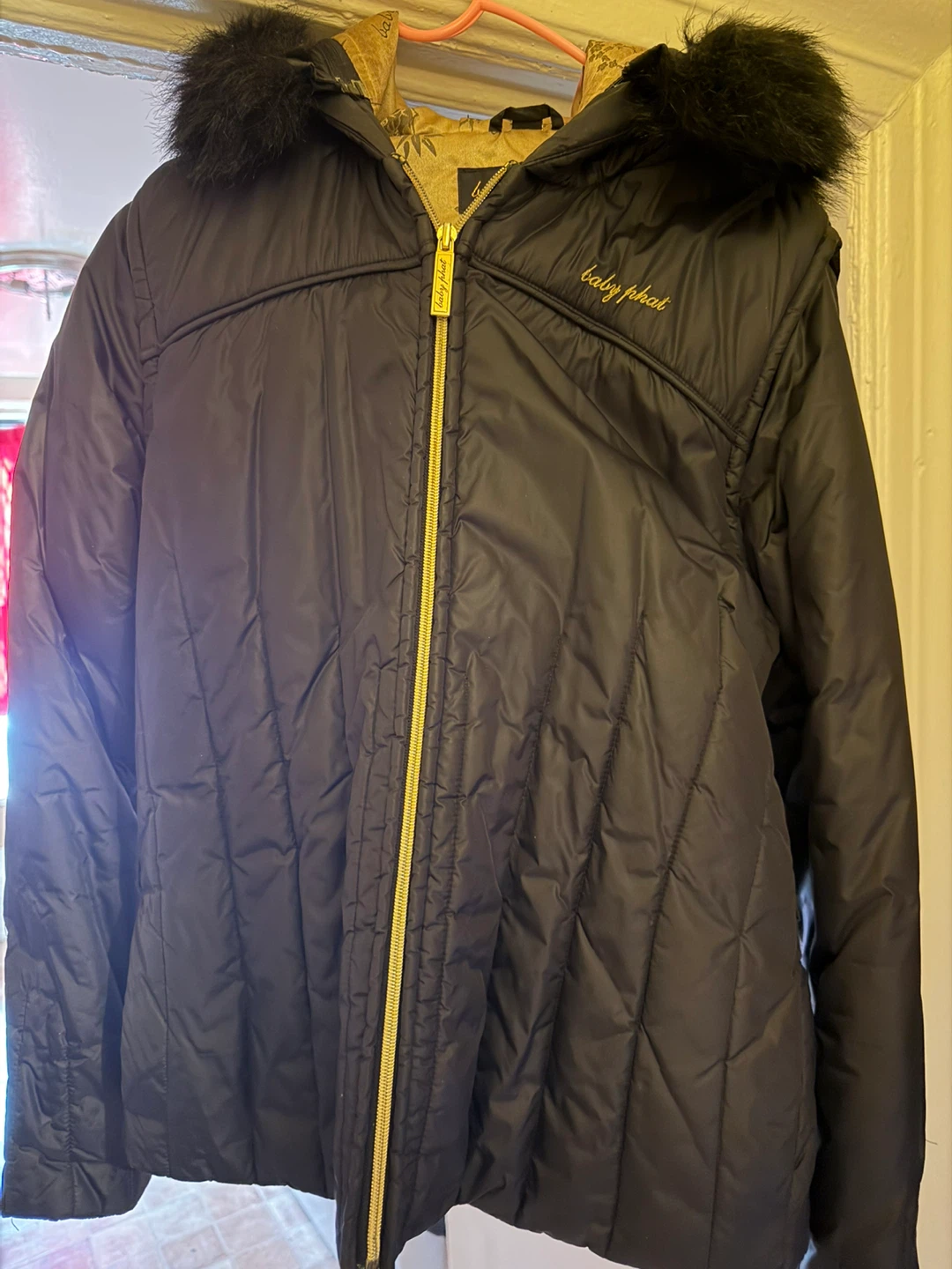 Baby Phat Black Quilted Jacket