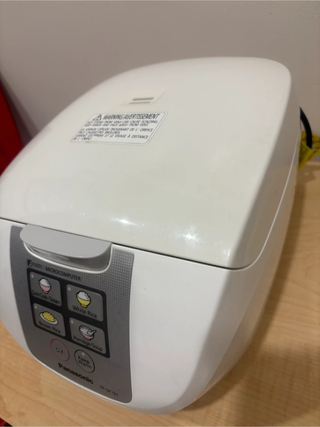 Panasonic SR-DF101 Fuzzy Microcomputer Rice Cooker - photo 4