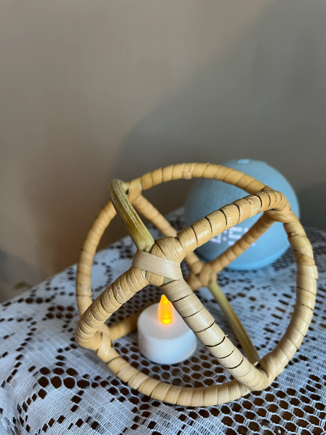 Woven Rattan Decorative Orb