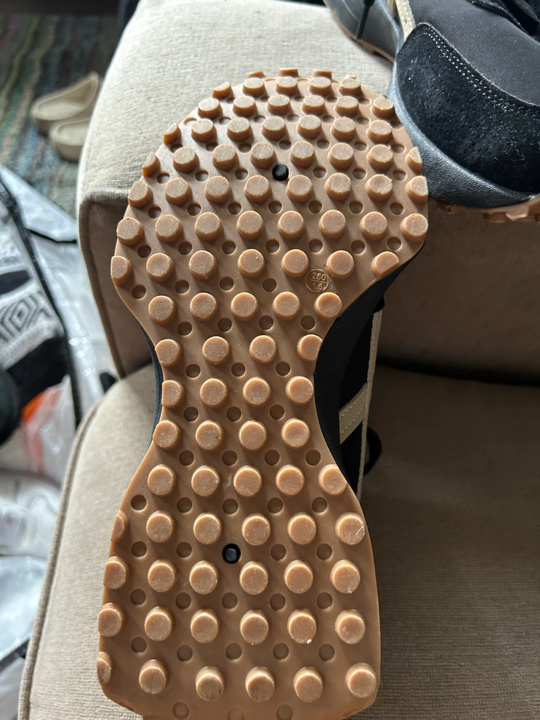 RAA Fashion Sport Shoes Black and Beige - photo 4