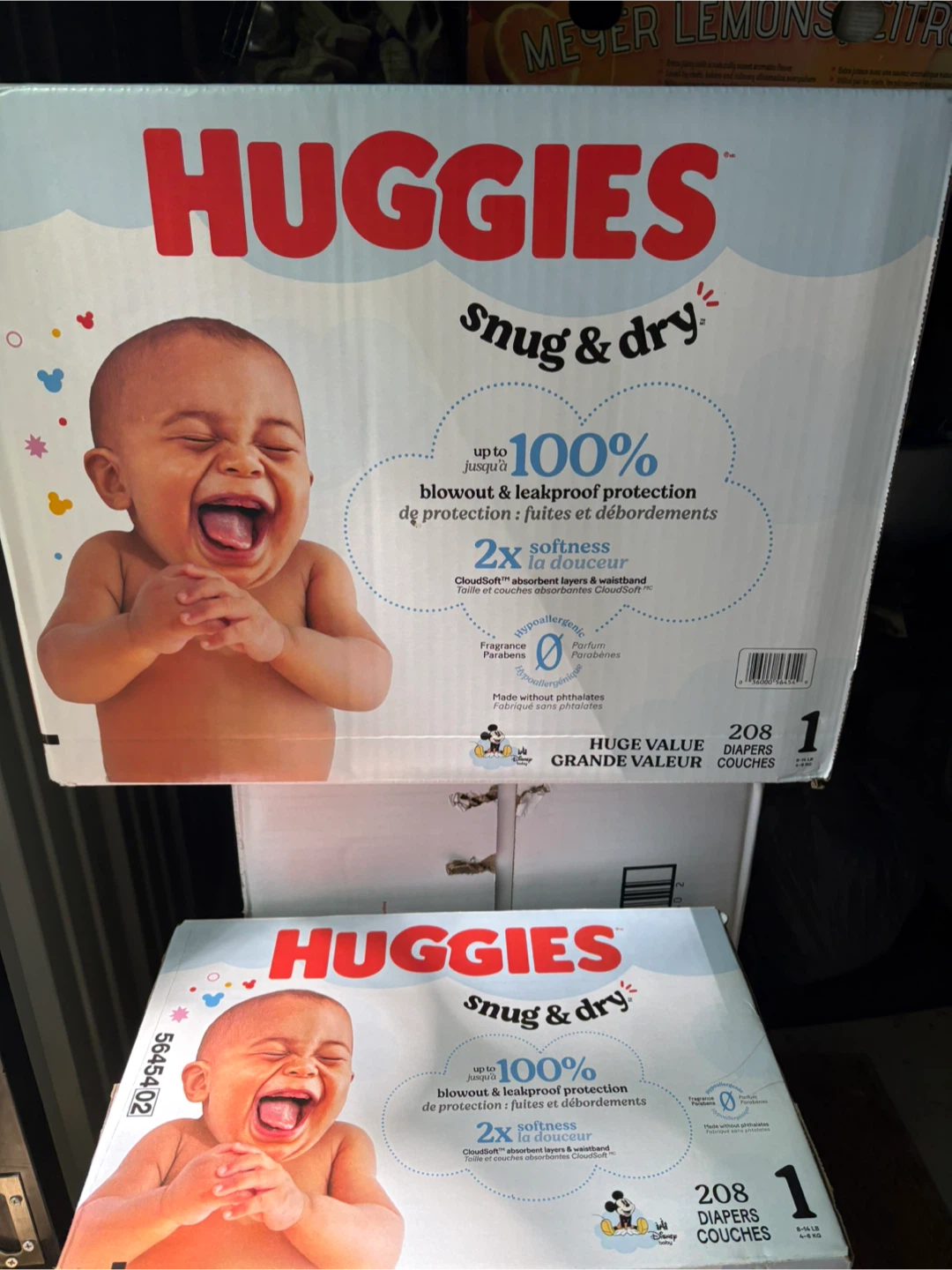 Huggies Snug & Dry Size 1 Diapers (208 Count)
