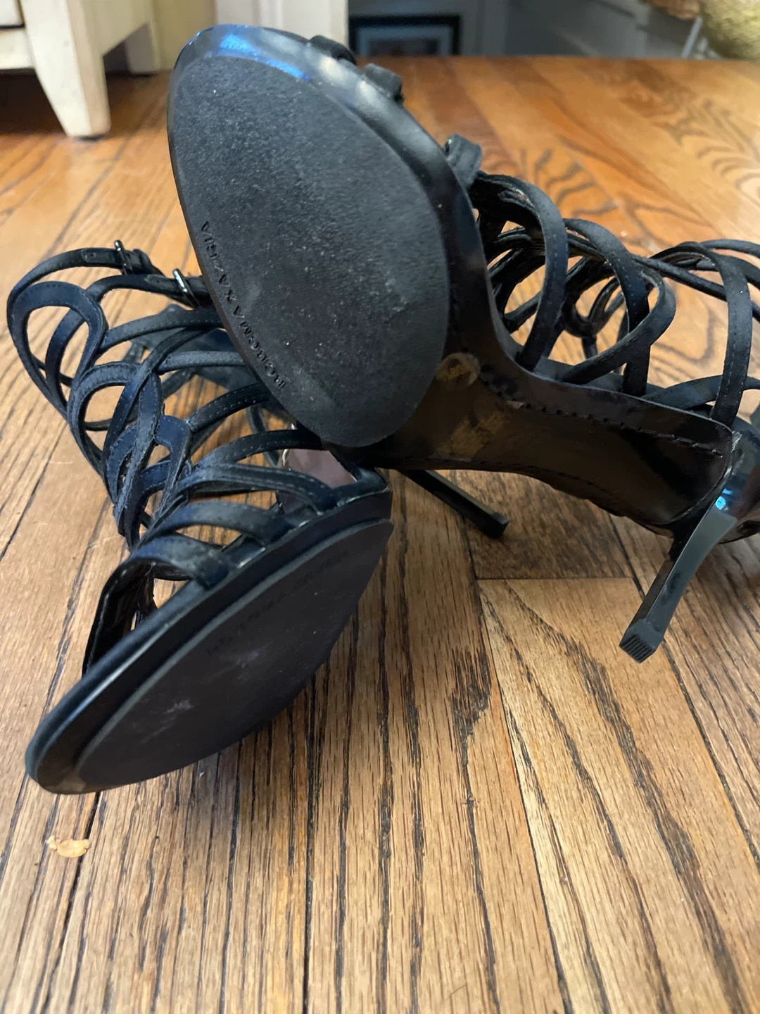 BCBGMAXAZRIA Black Strappy Heels - photo 3