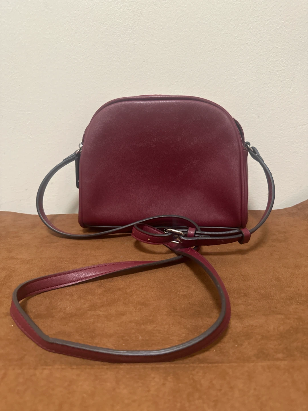 Quilted Maroon Crossbody Bag - photo 2