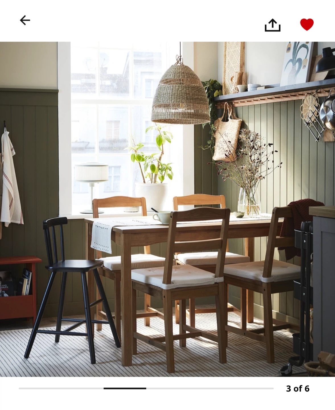 IKEA Jokkmokk dining table and 4 chairs - photo 2