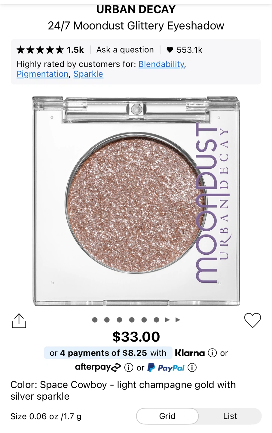 Brand New Urban Decay Eyeshadow in Space Cowboy - photo 2