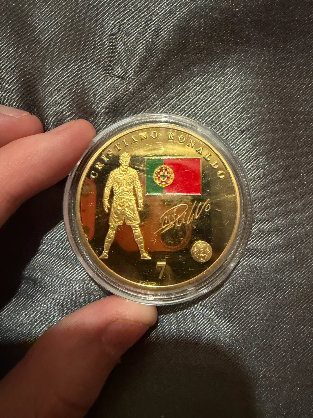 CR7 Gold plated coin