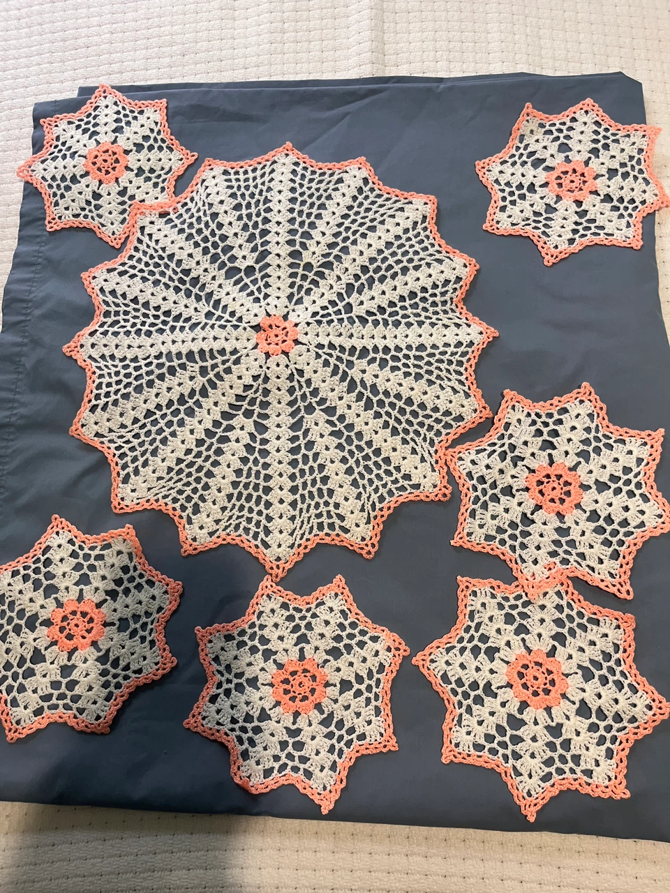 Handmade Crochet Doily Set - photo 3