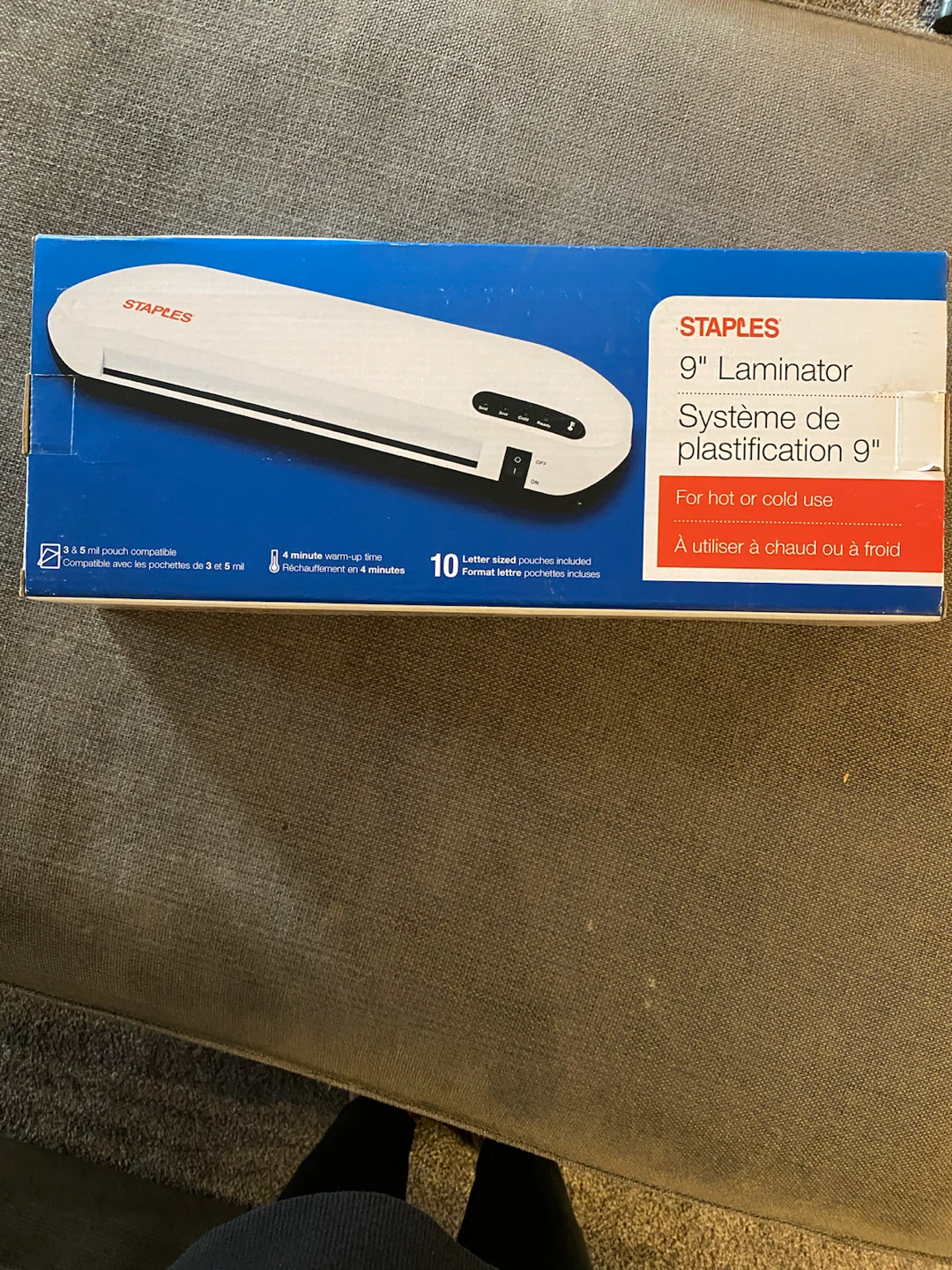Staples 9-Inch Laminator