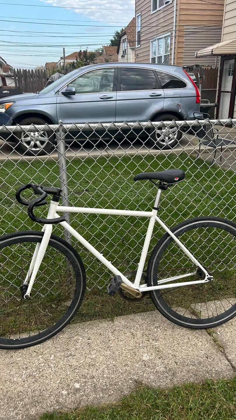White Fixed Gear Bike