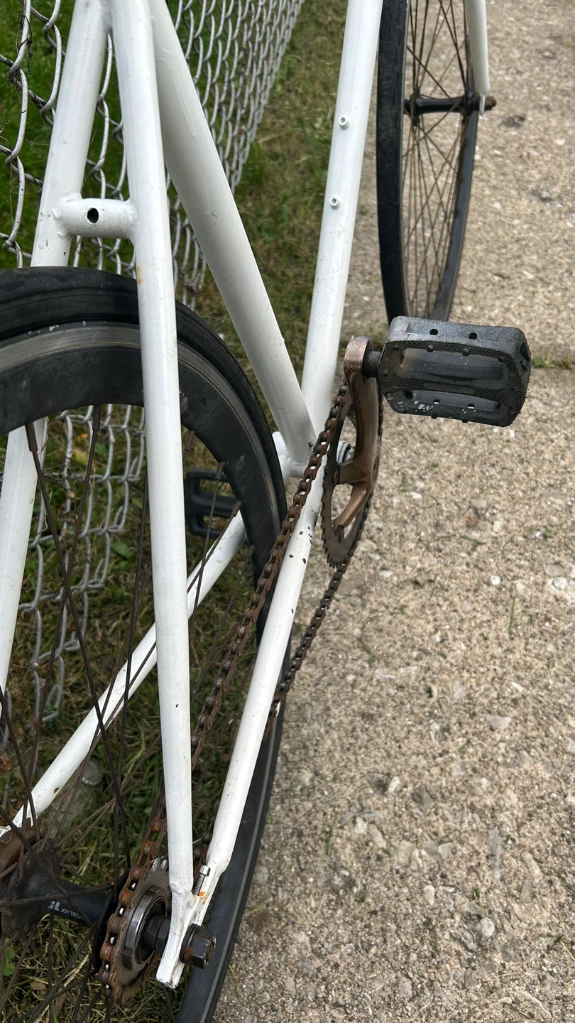 White Fixed Gear Bike - photo 2