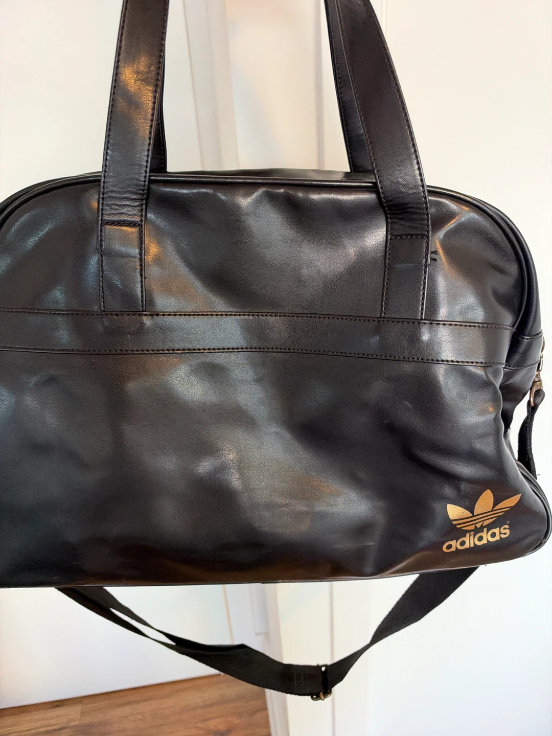 Adidas Black and Gold Duffel Bag - photo 2