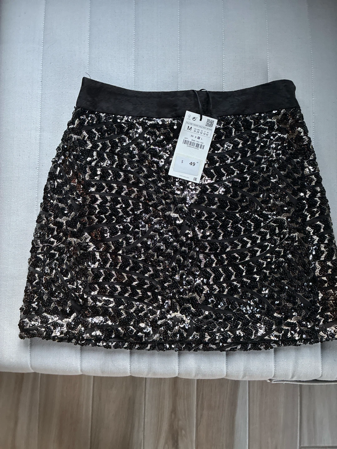 Zara Sequin Mini Skirt