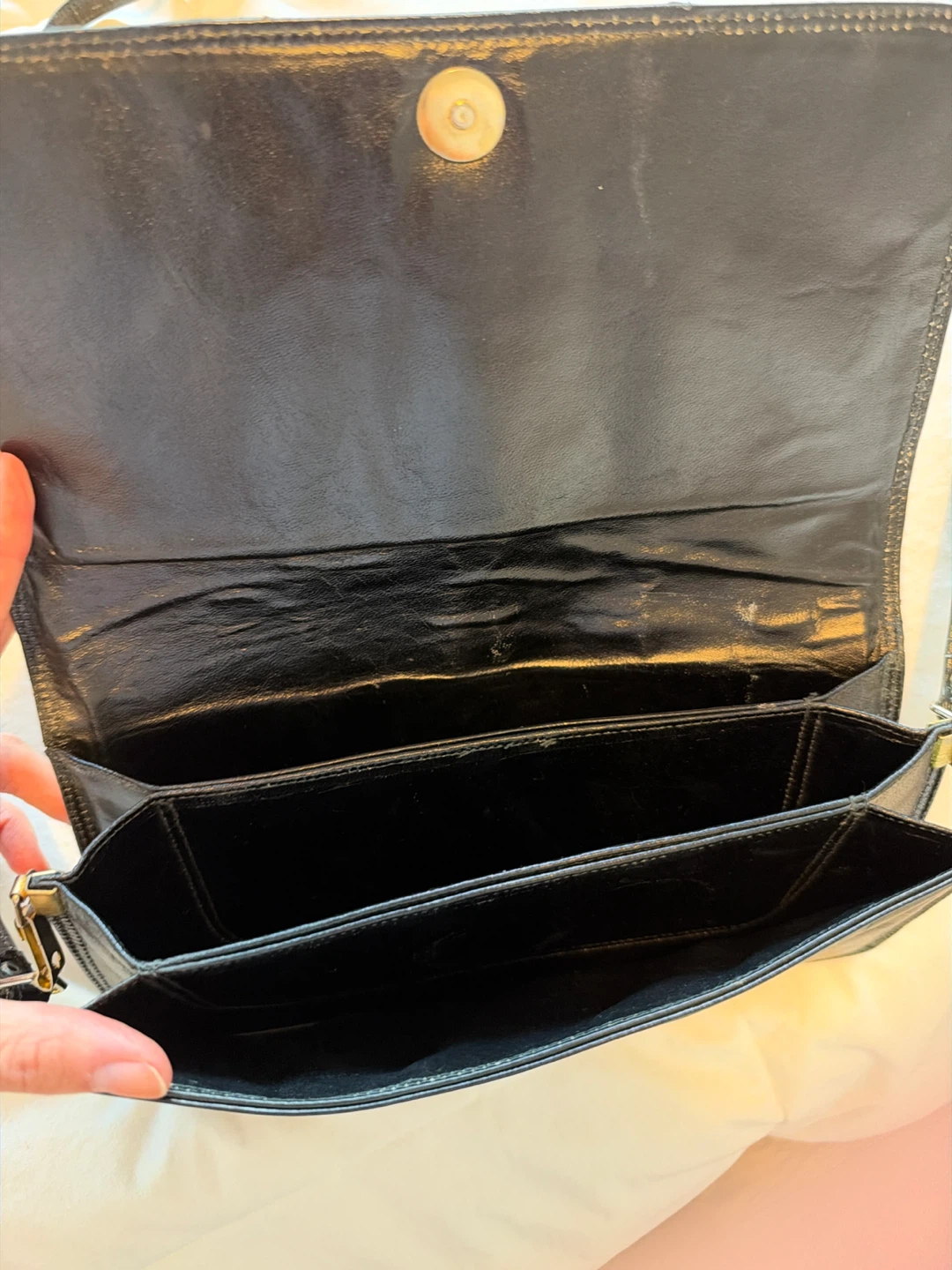 Black Leather Crossbody Bag - photo 2