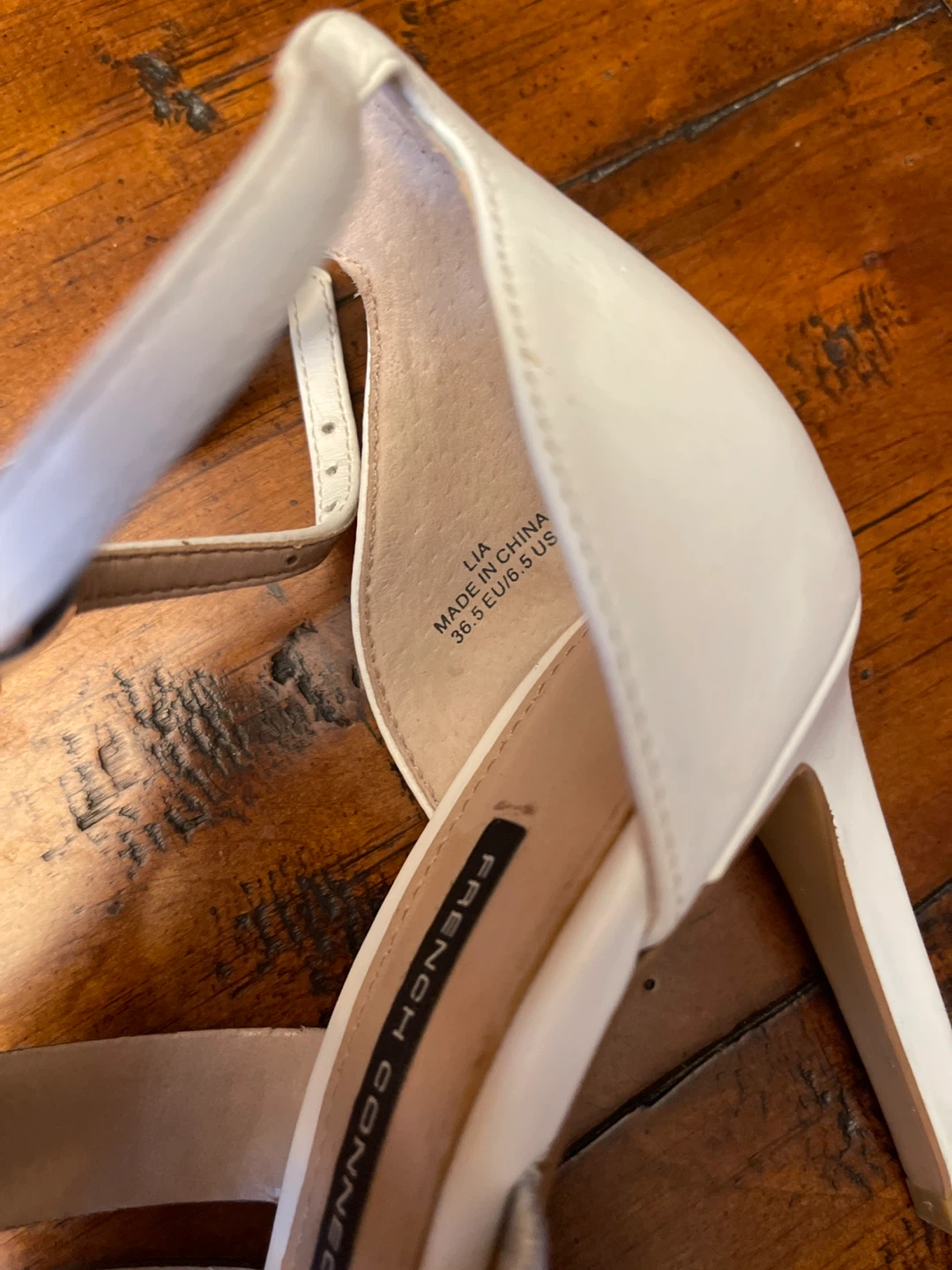 French Connection White and Silver Heeled Sandals - photo 4