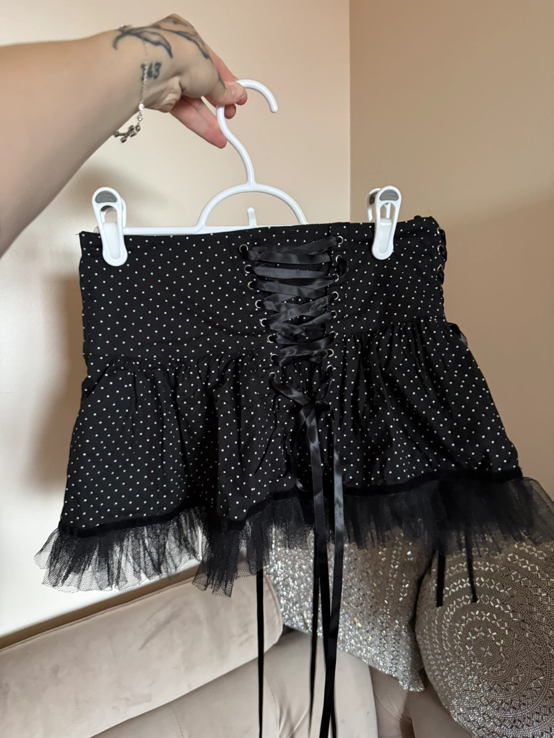 Hell Bunny Polka Dot Mini Skirt - photo 2