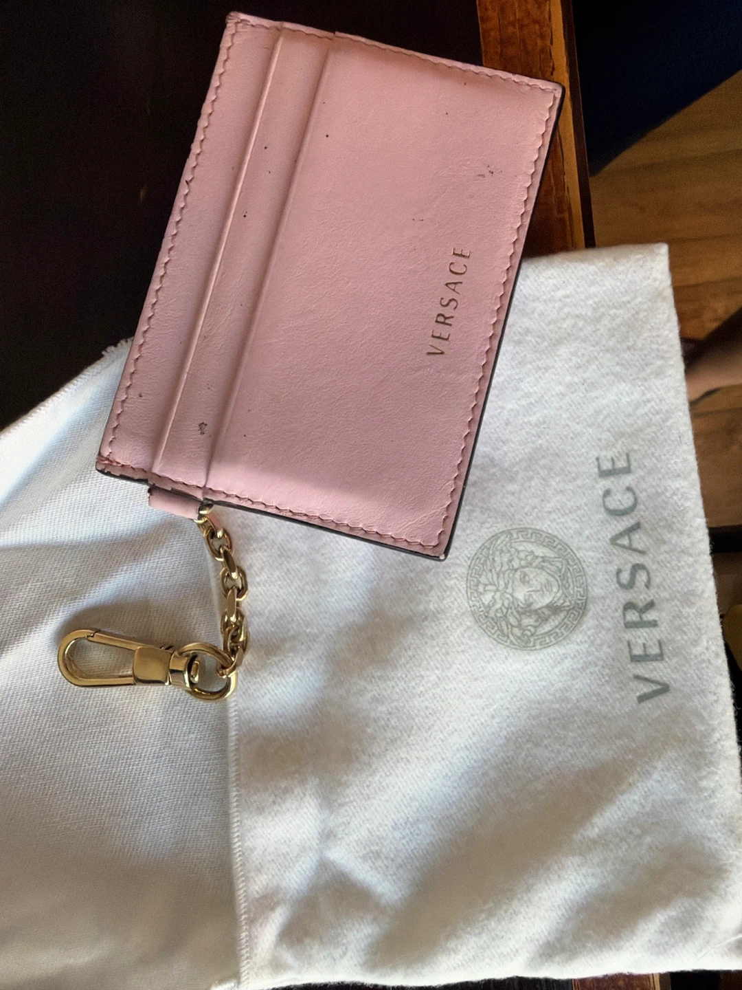 Versace Pink Card Holder