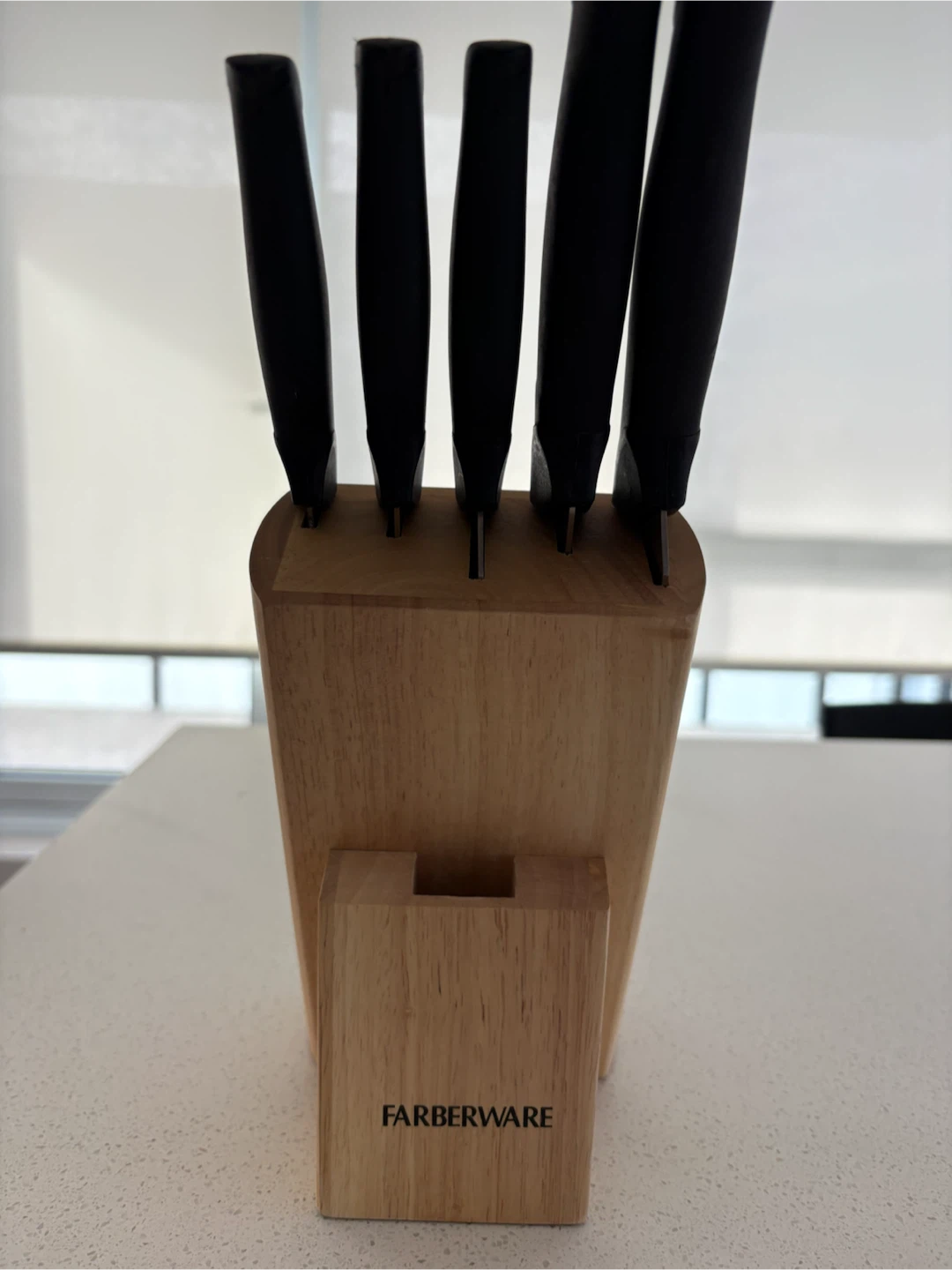 Farberware 5-Piece Knife Set with Wood Block