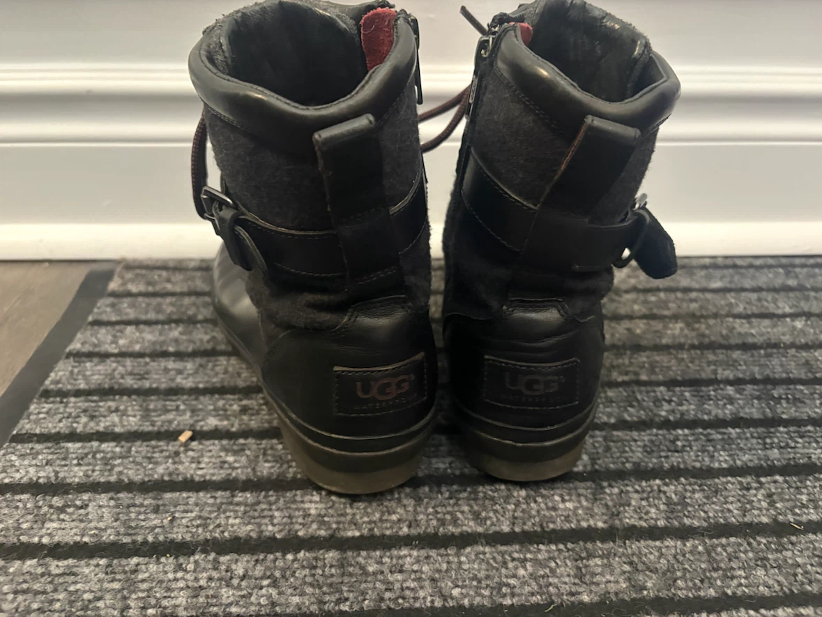 UGG Waterproof Black Boots Size 6 - photo 3