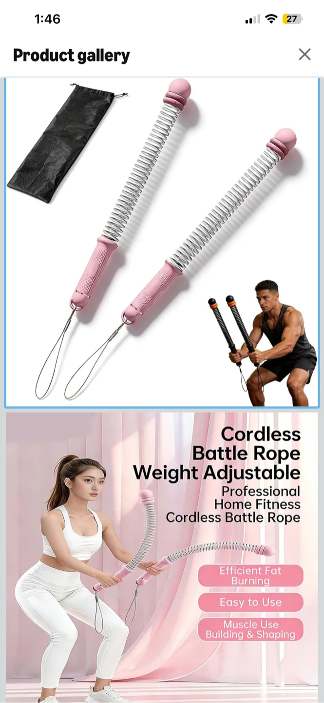 Cordless Battle Rope Fitness Tool
