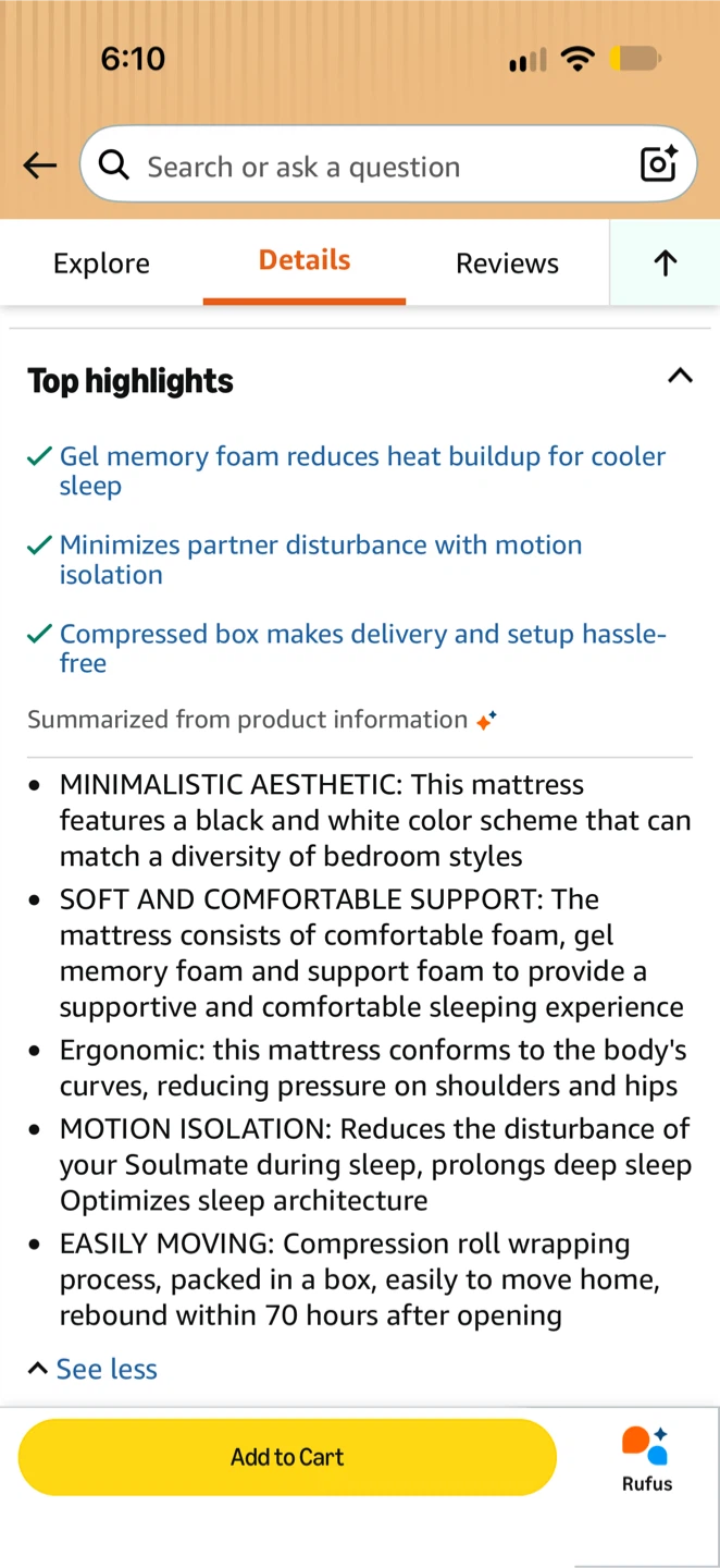 NEW 10” Medium Firm Gel Memory Foam Queen Mattress - photo 4