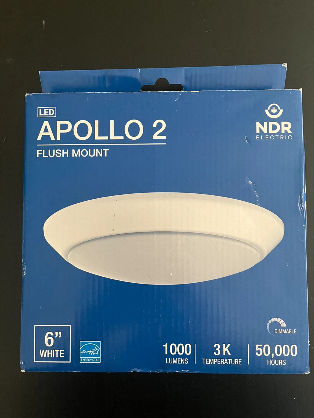 NDR Electric Apollo 2 LED Flush Mount 6" Light