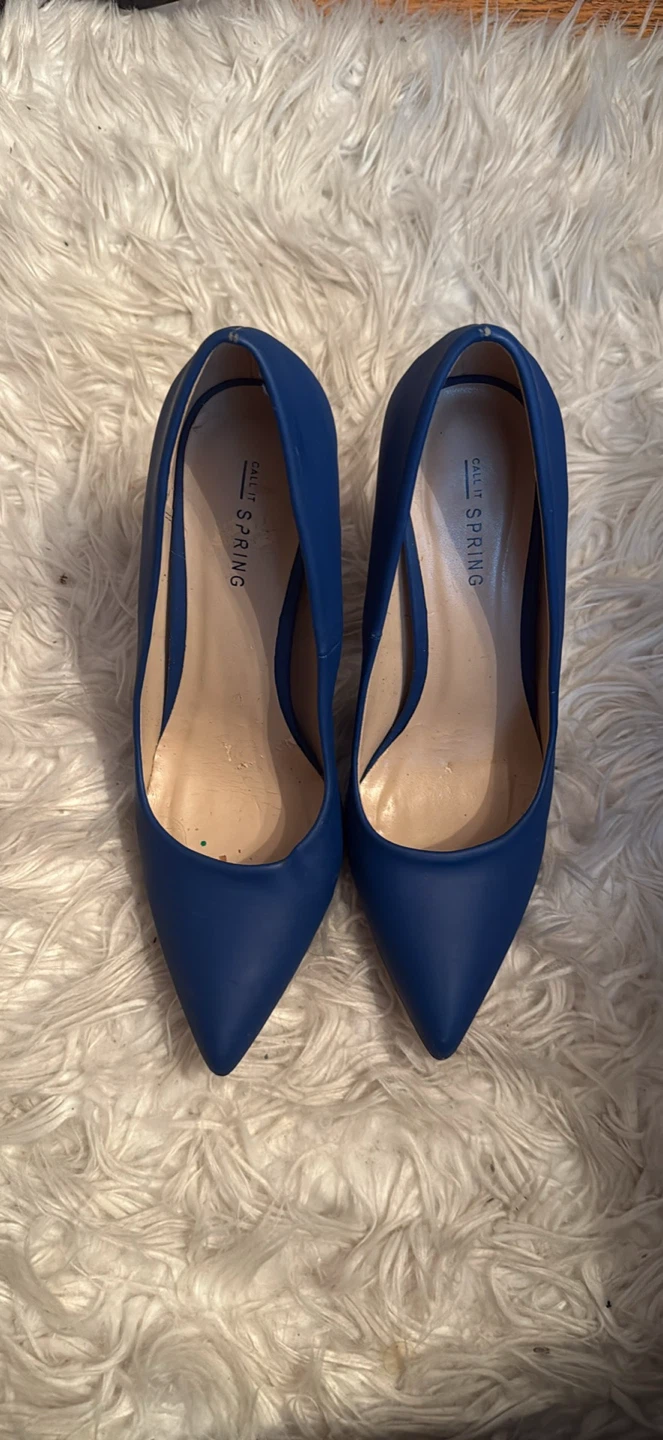 Call It Spring Blue Stiletto Pumps