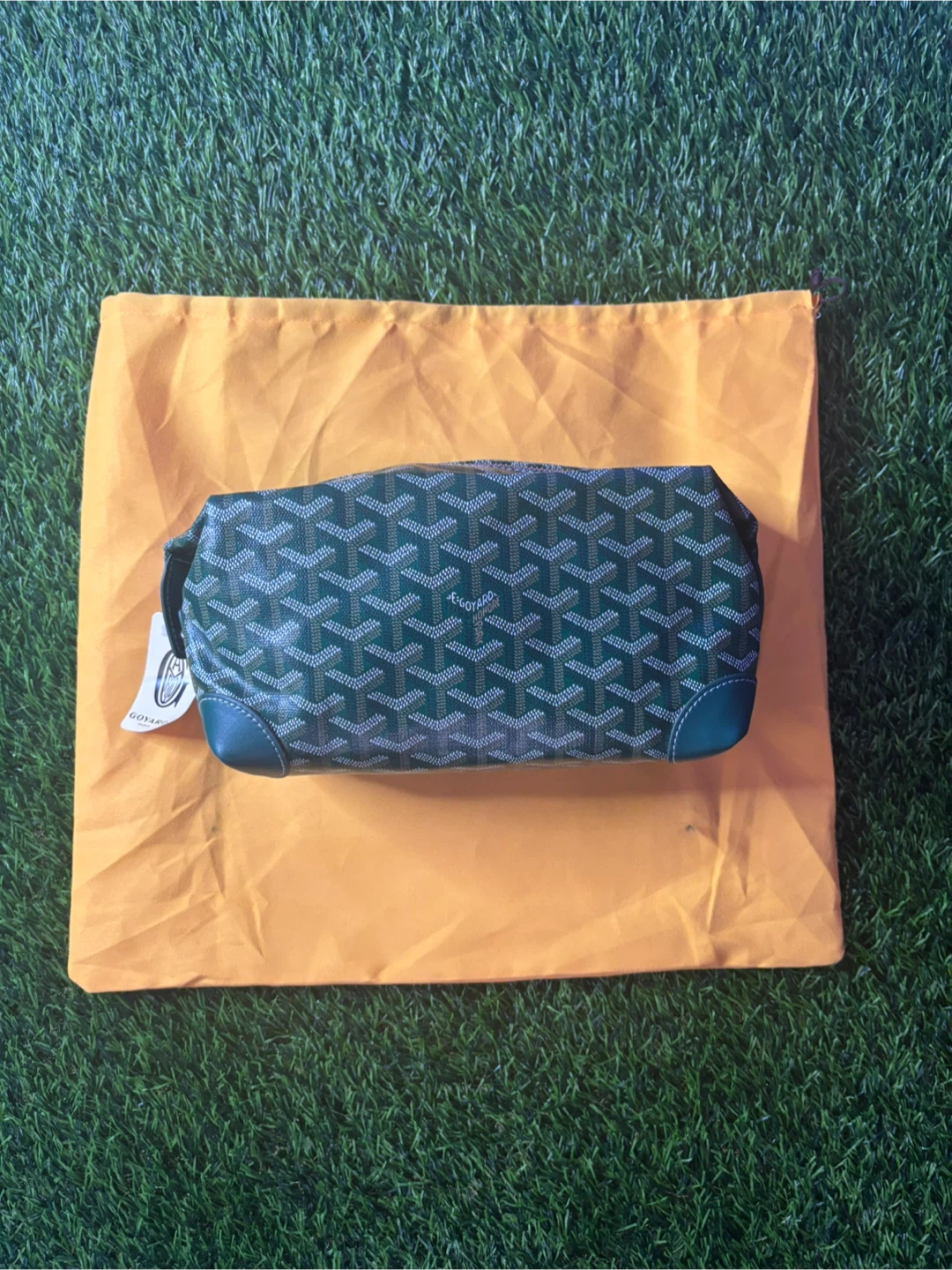 Goyard Toiletry Pouch Green