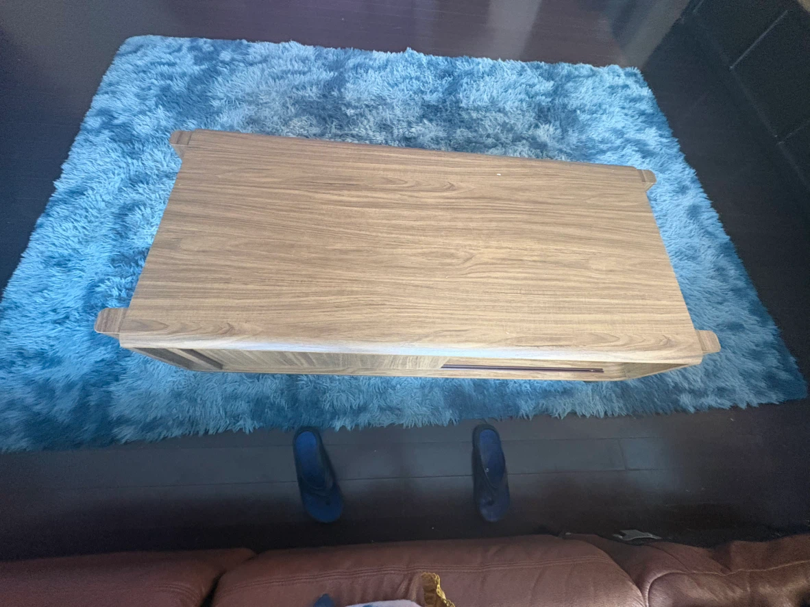 Modern rectangular coffee table, laminated hardboard finish. - photo 3