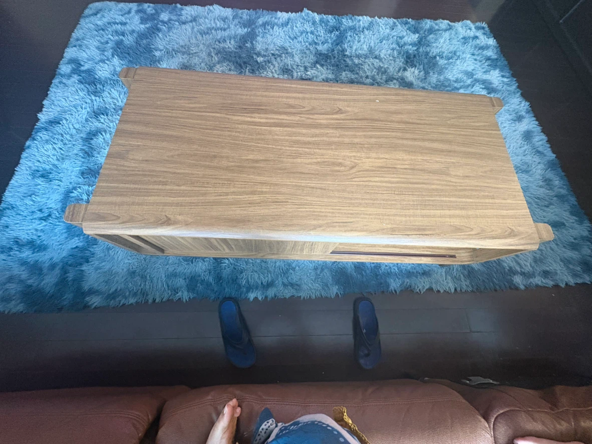 Modern rectangular coffee table, laminated hardboard finish. - photo 4