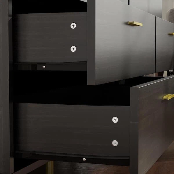 Brown Dresser Chest of Drawers Accent Storage Cabinet - photo 3
