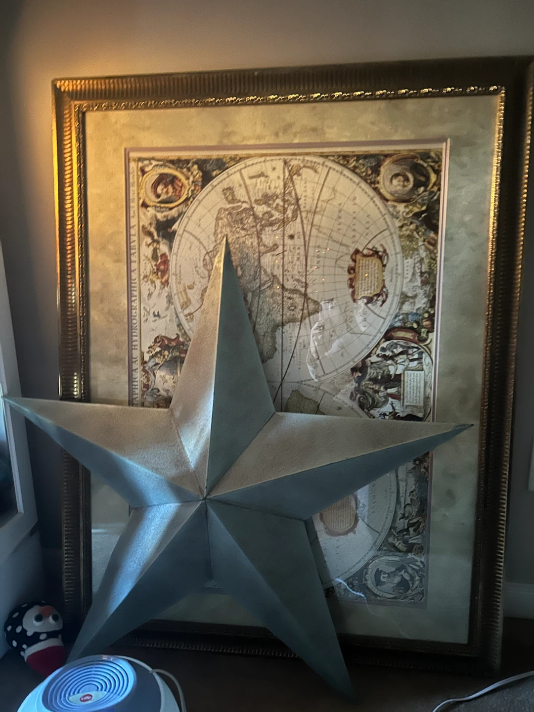 Large Metallic Wall Star Decor