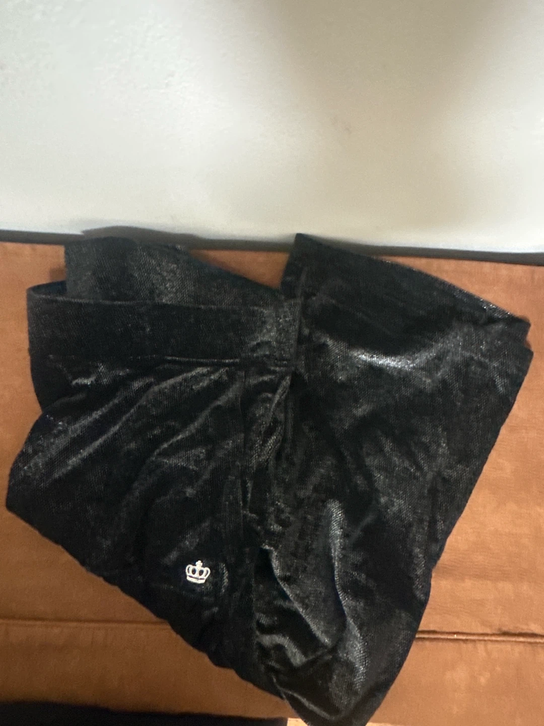Juicy Couture Black Velour Pants - photo 2