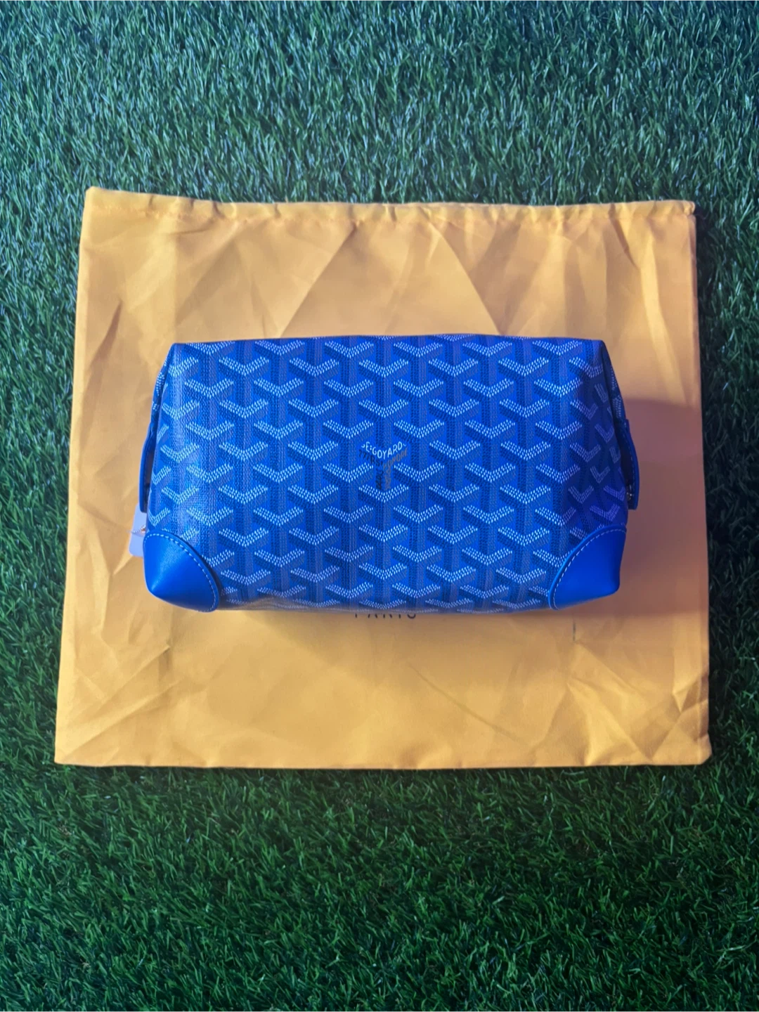 Goyard Blue Toiletry Pouch