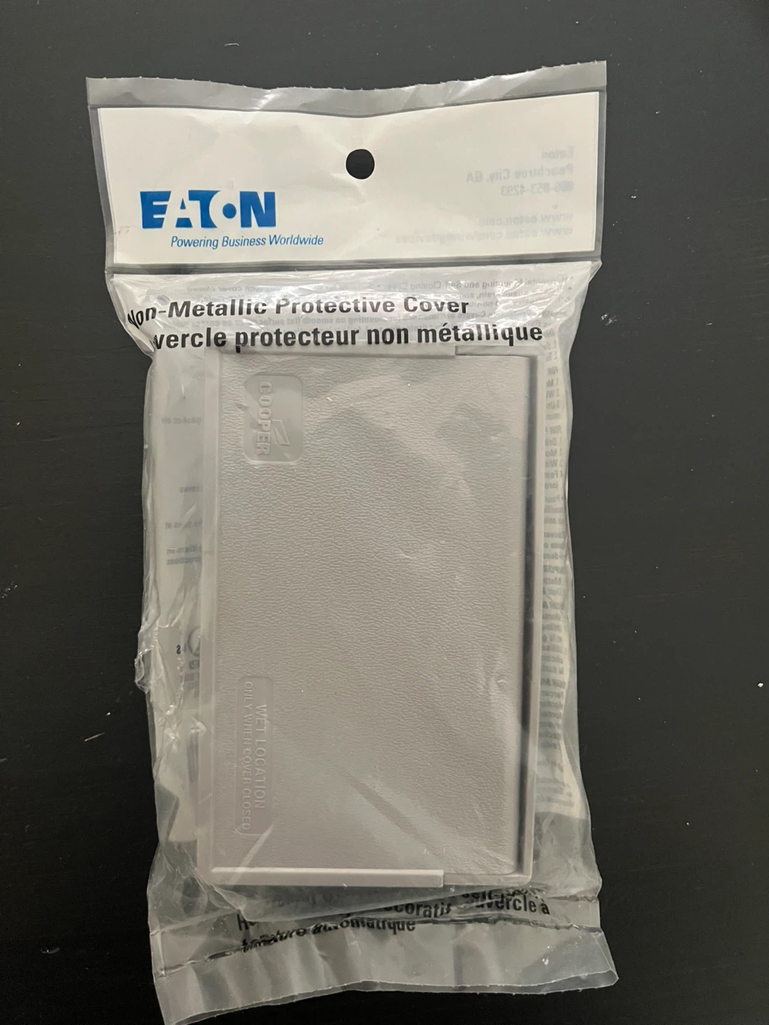 Eaton Non-Metallic Protective Outlet Cover