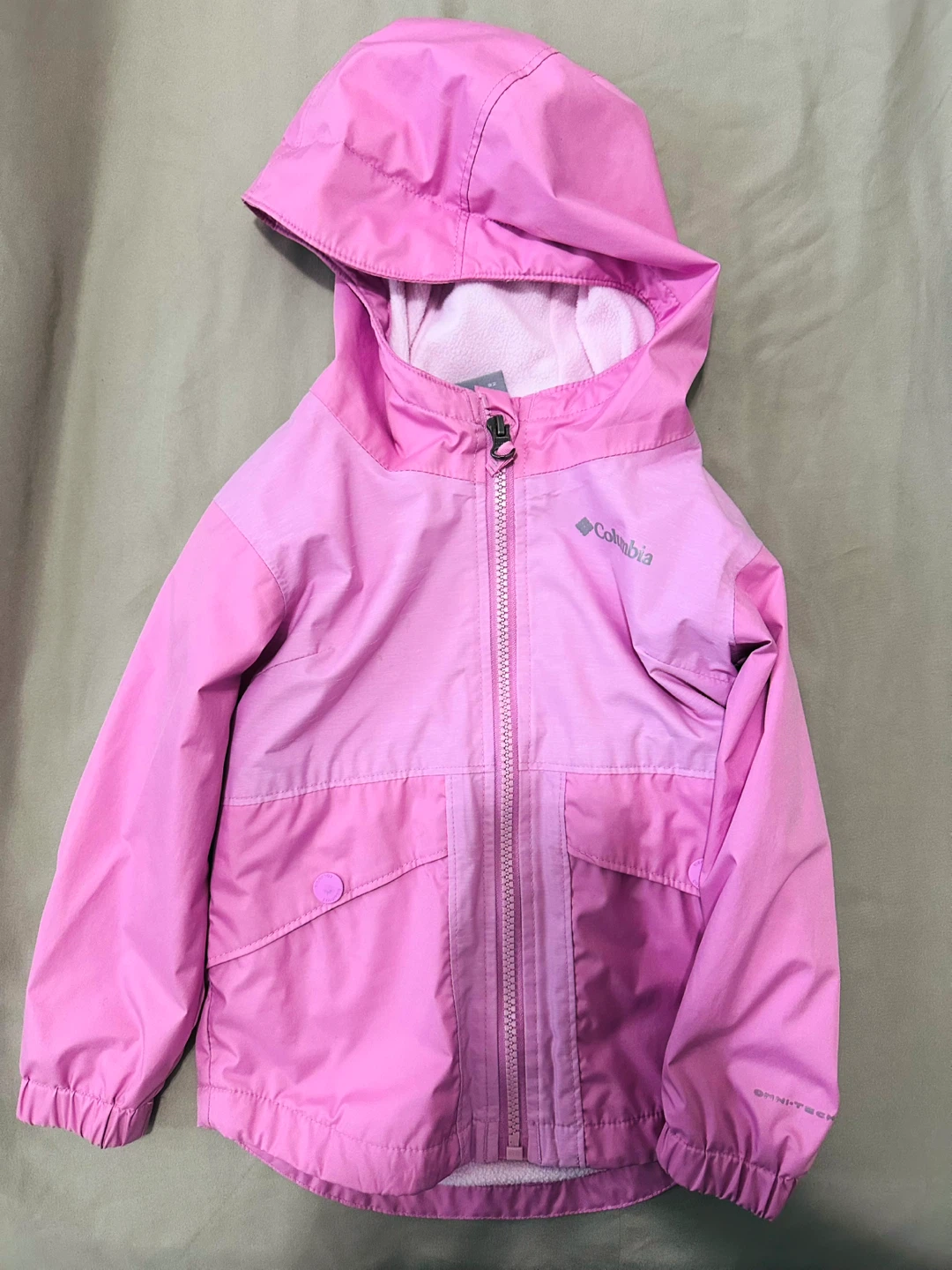 Columbia Toddler Pink Rain Jacket (sherpa -lined) - photo 3