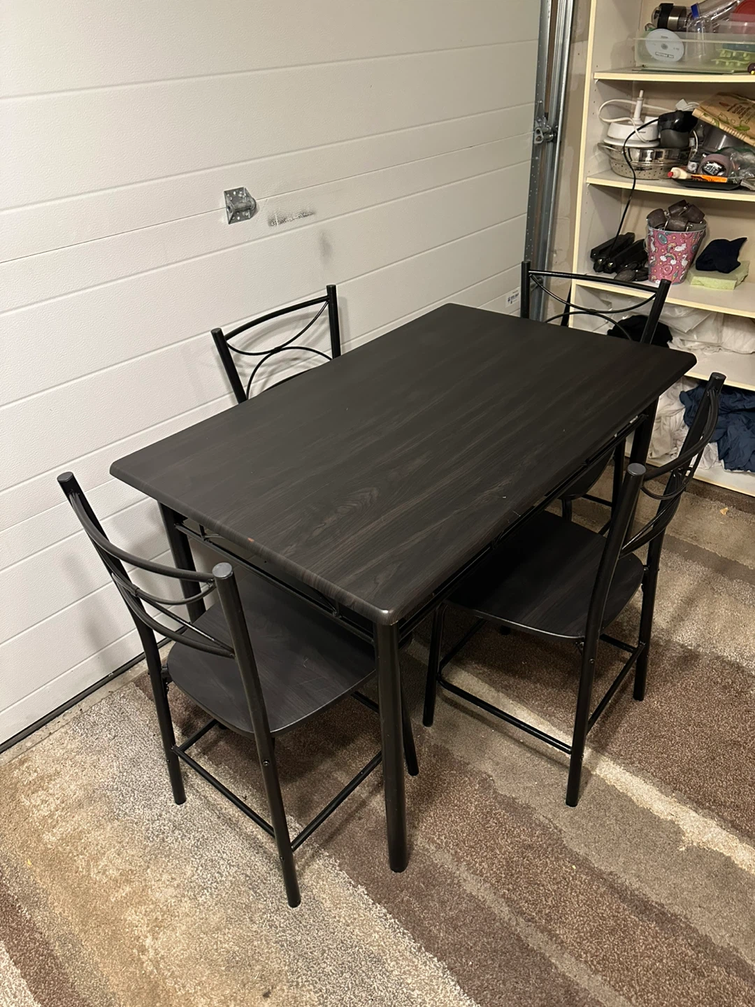 Modern Dining Set – Table + 4 Chairs