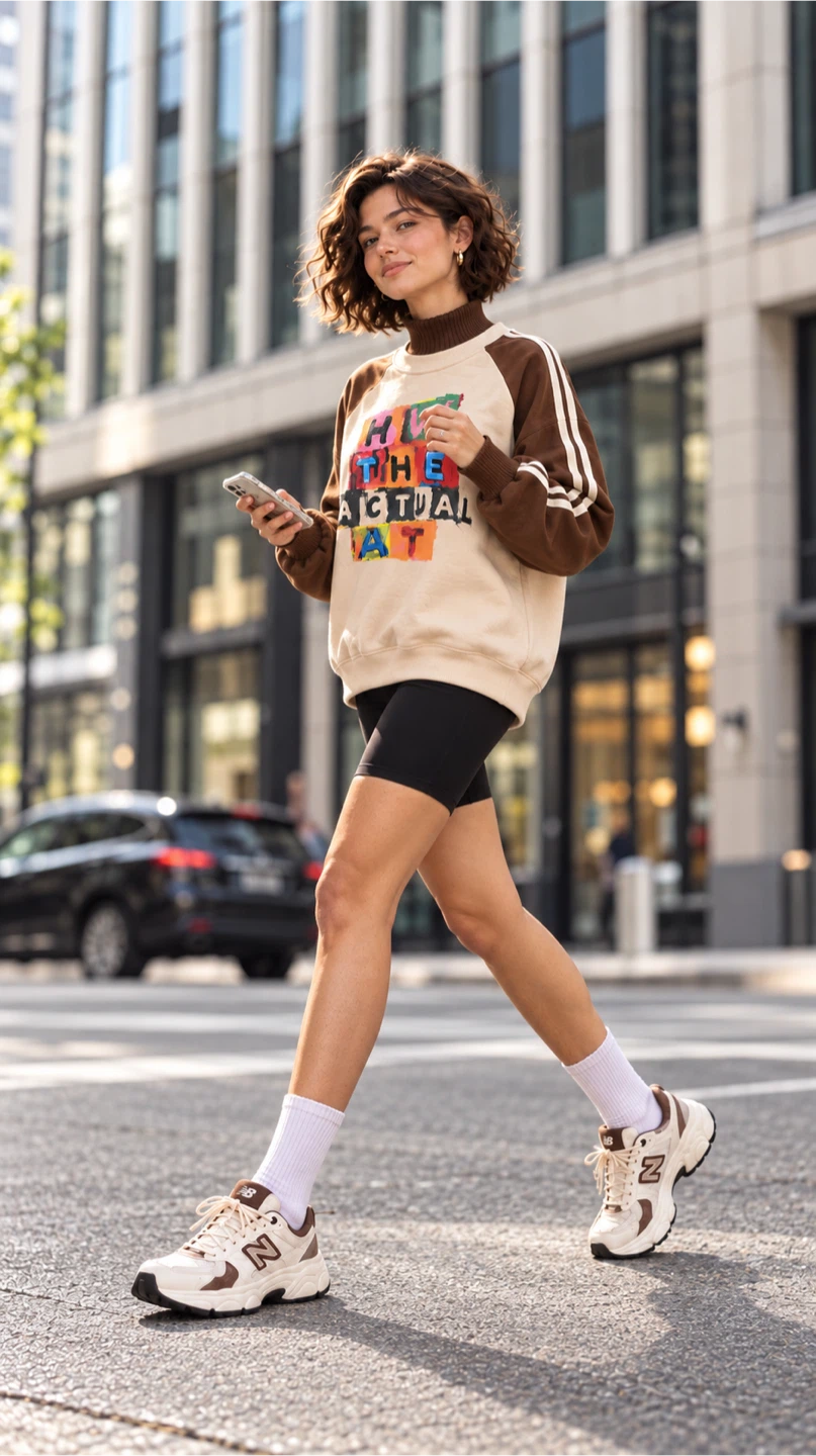 Graphic Print Mock Neck Sweatshirt - photo 2