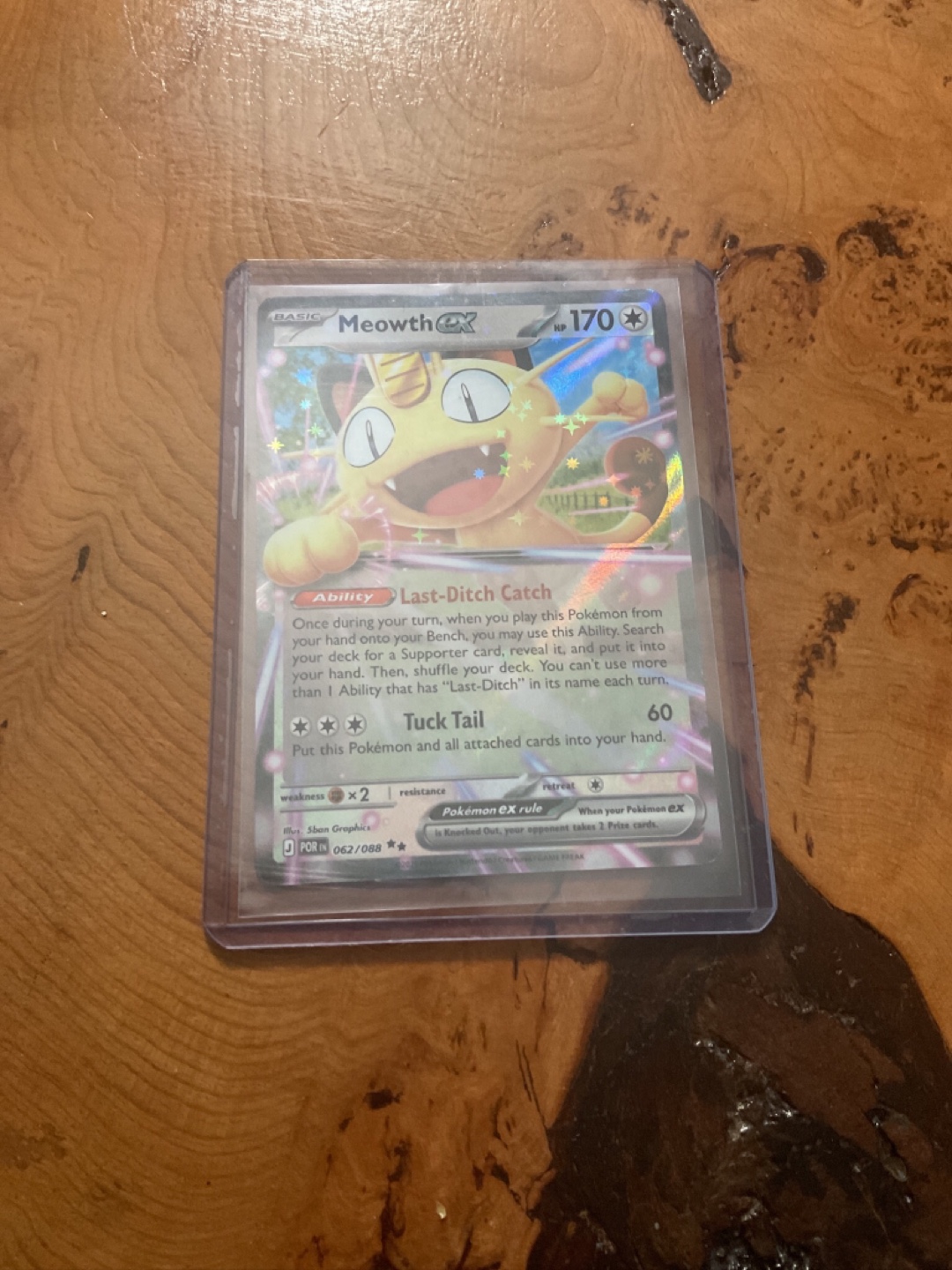 Meowth ex 062/088 Pokemon Card