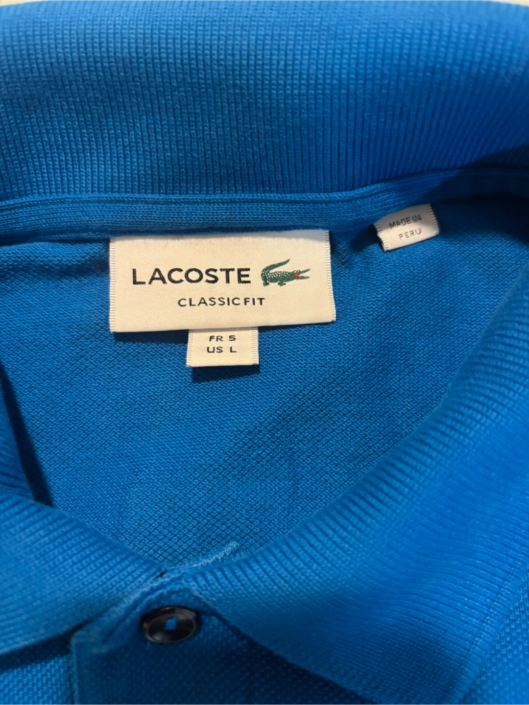 Lacoste Classic Fit Polo Shirt - Blue (US L) - photo 3