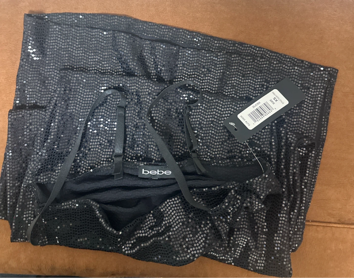 bebe Black Sequin Dress - photo 3