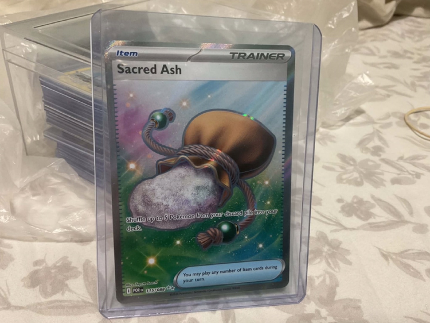 Sacred Ash Trainer Item Pokemon Card
