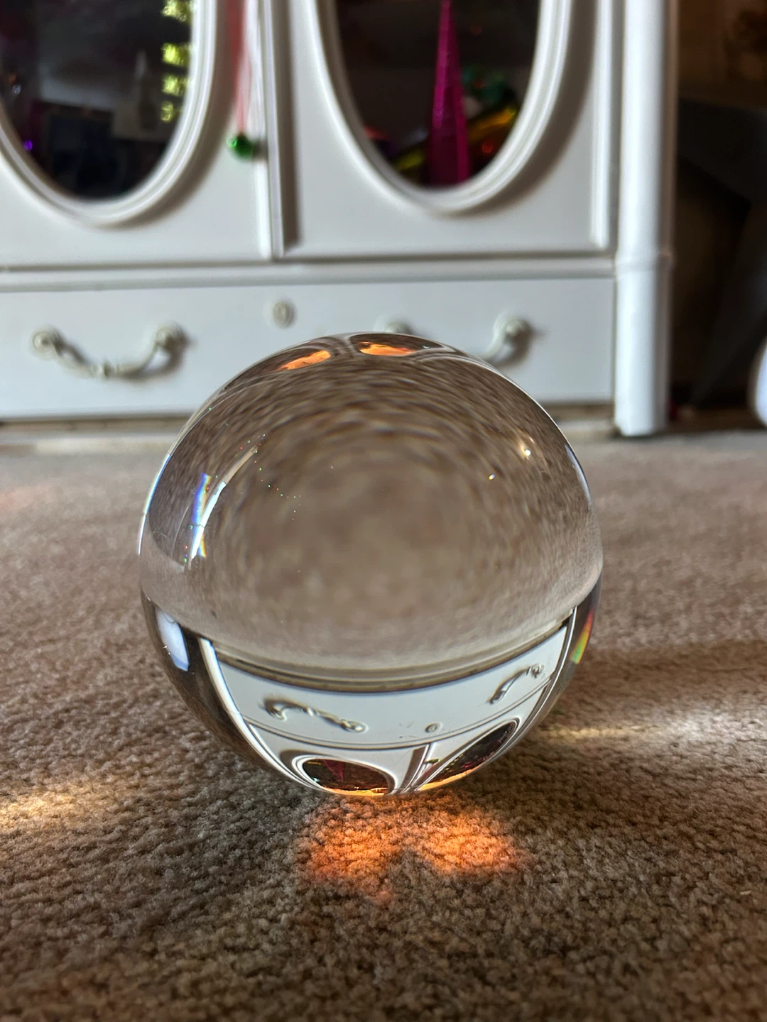 Clear Glass Crystal Ball Sphere