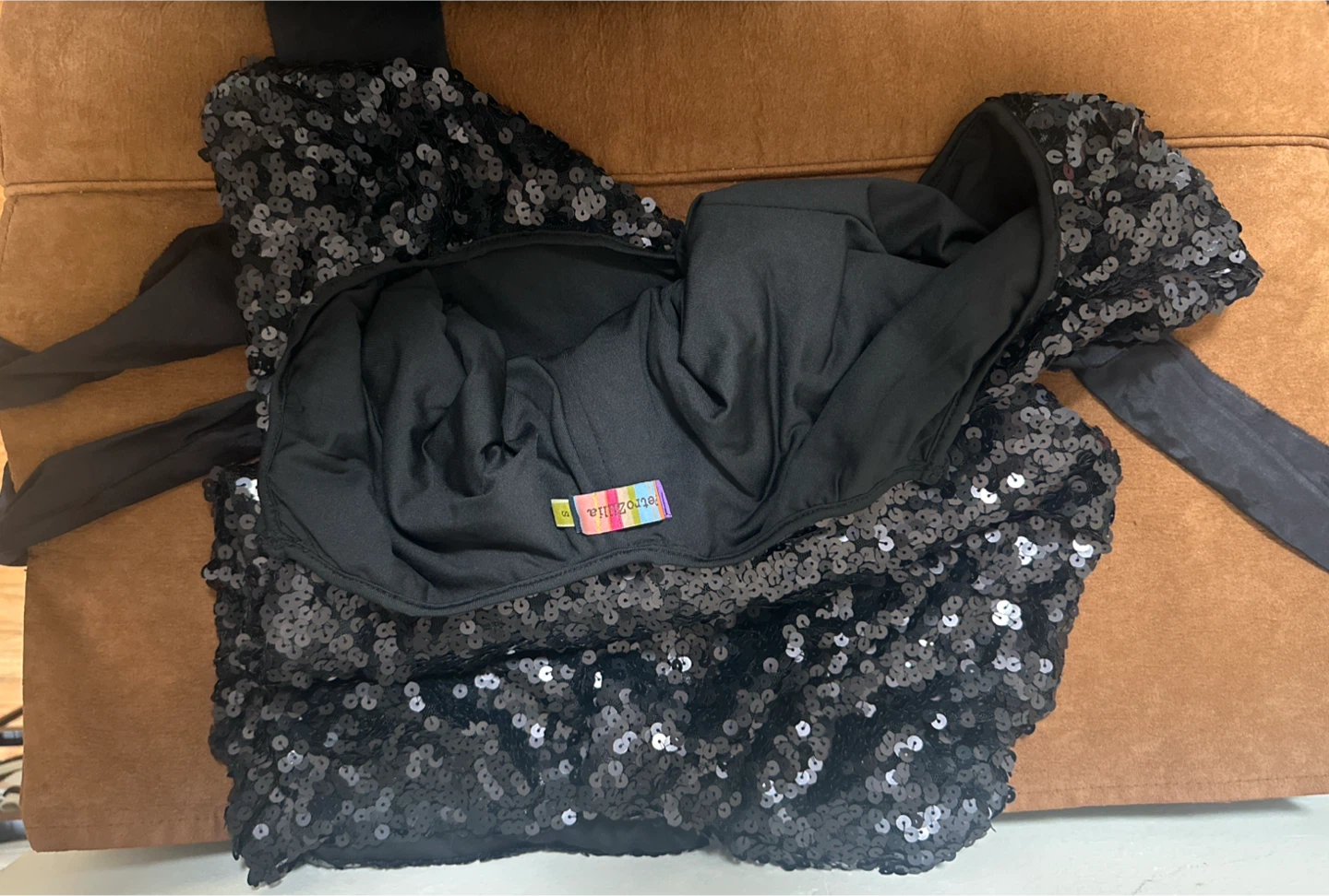RetroZilla Black Sequin Top - photo 2