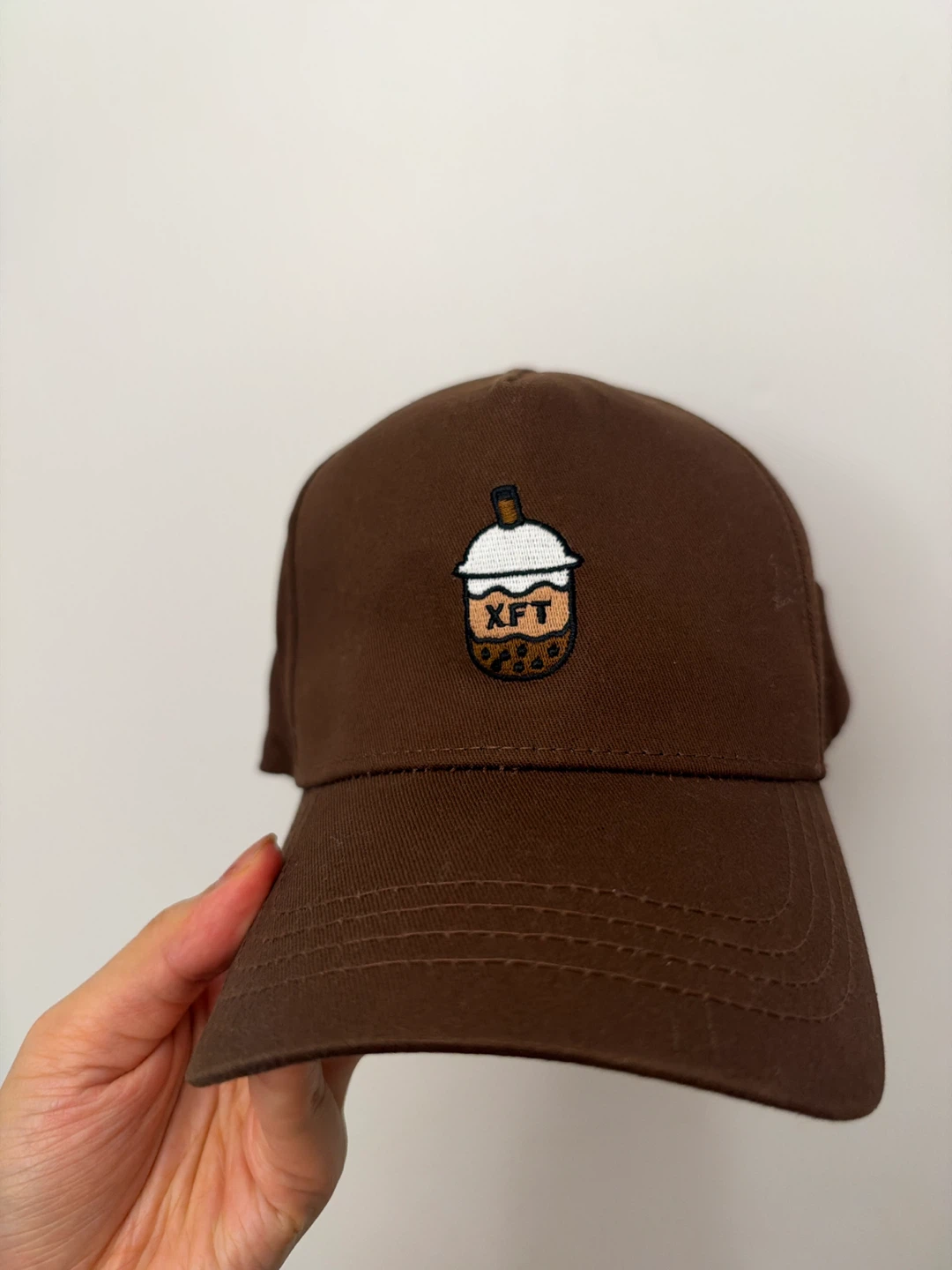 XFT Brown Boba Tea Baseball Cap