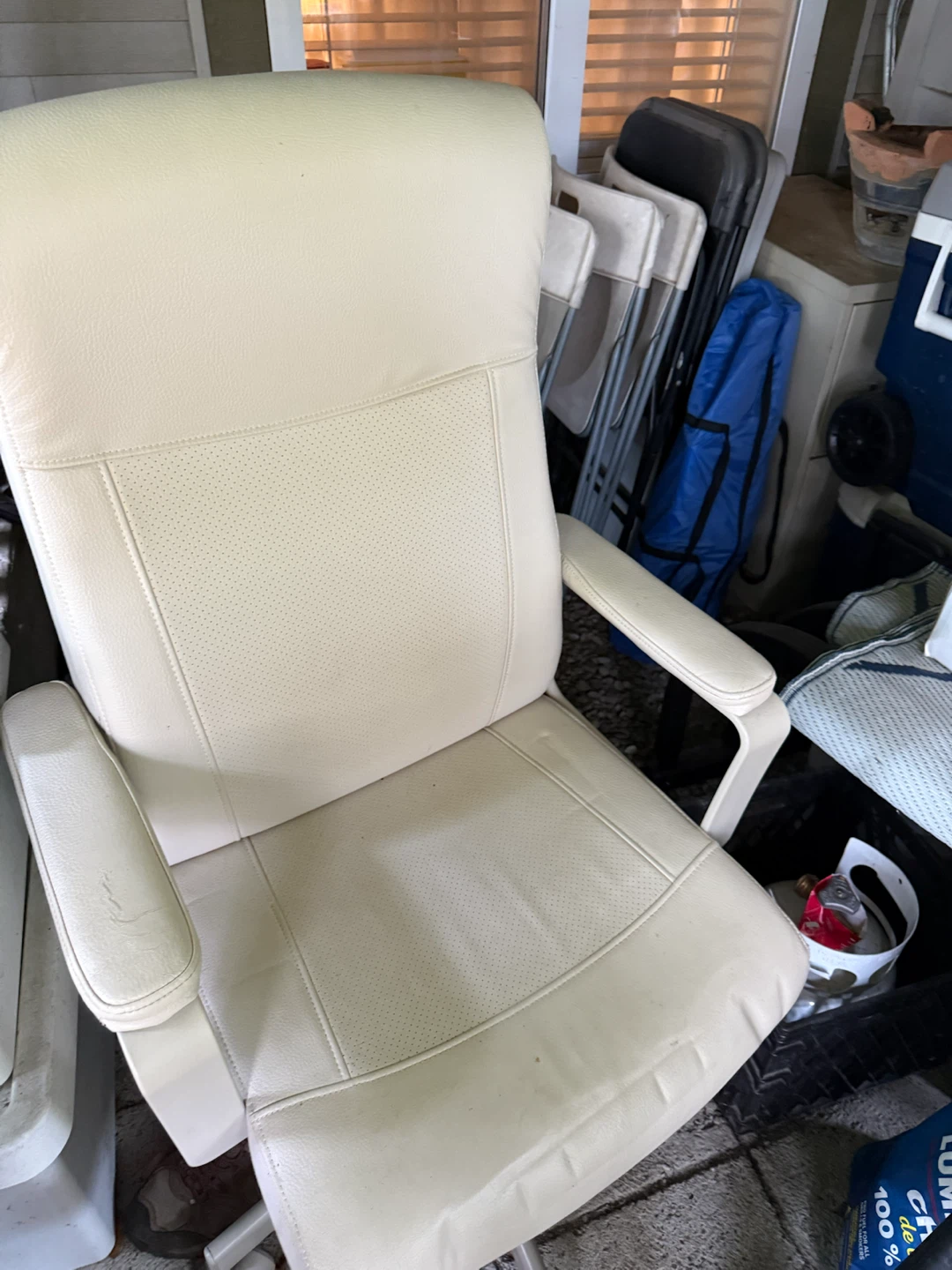 Cream office chair