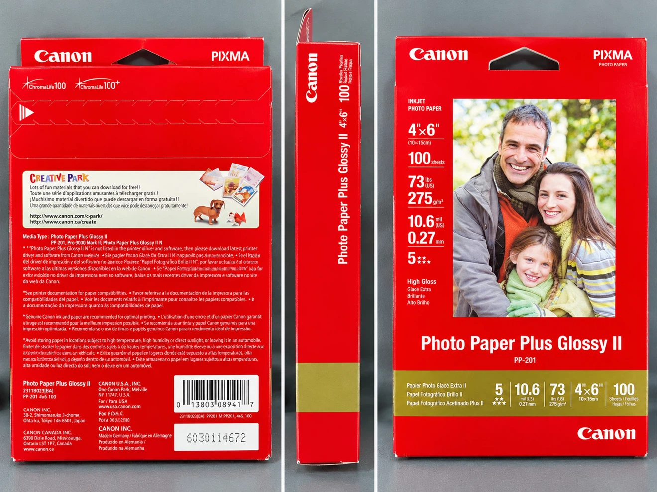 Canon Photo Paper Plus Glossy II 4x6