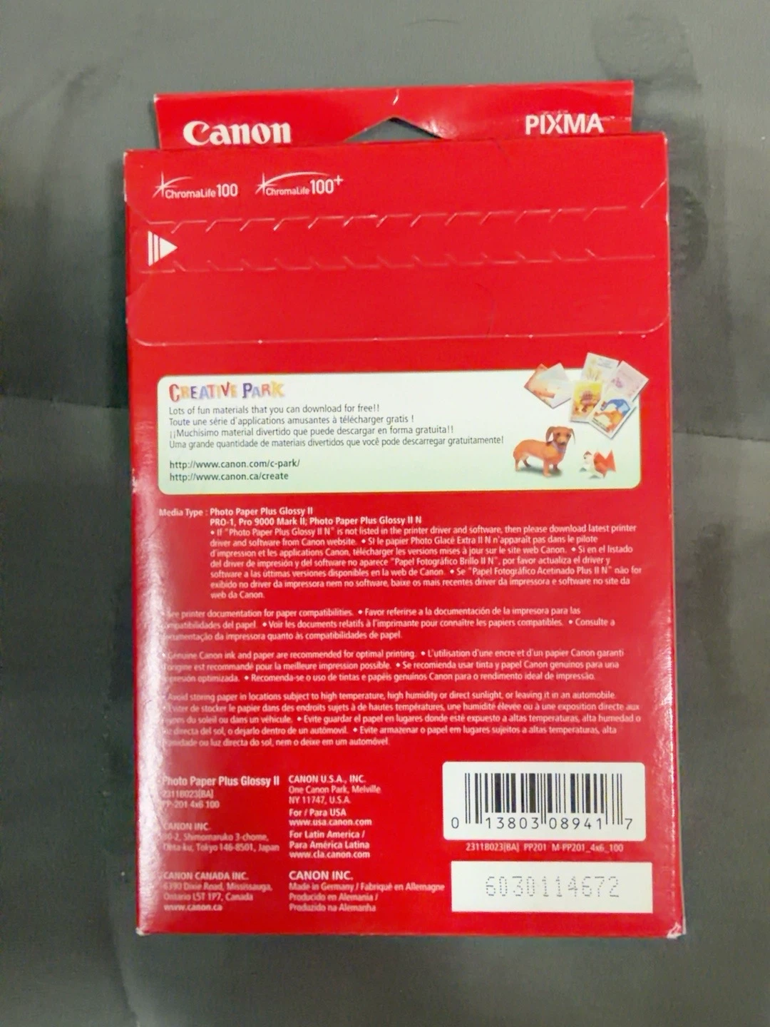 Canon Photo Paper Plus Glossy II 4x6 - photo 4